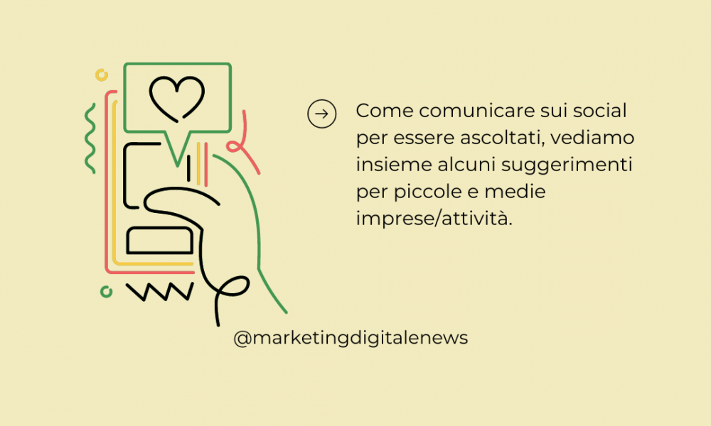 come comunicare sui social